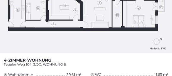 4 chambres Appartement à Charlottenburg, Germany No. 65213 16