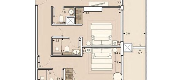 2 bedrooms Apartment in Lume Residence, Jumeirah Village Circle, UAE No. 65289 2