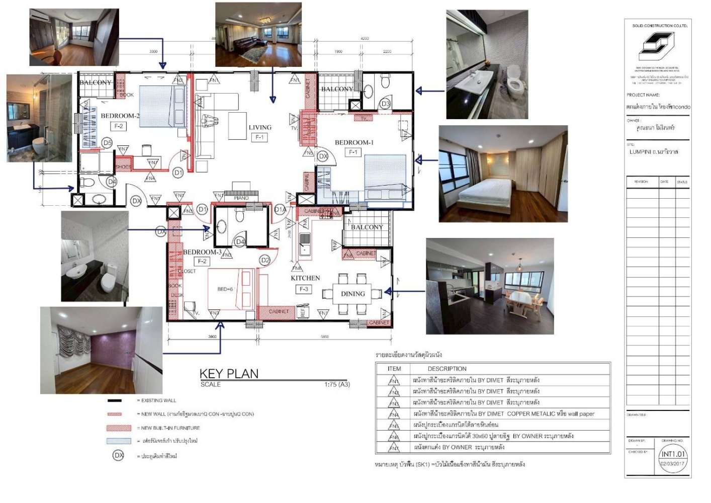 3 chambres Penthouse à Yan Nawa, Thailand No. 71964
