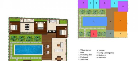 3 غرف نوم فيلا في Seminyak, Indonesia رقم 3107 19