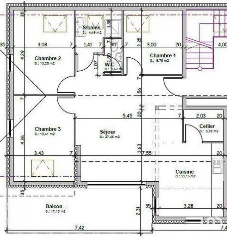 3 Schlafzimmer Eigentumswohnung in Marckolsheim, France, Nr. 37369