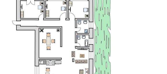 Квартира с 4 комнатами в Читта Сант Анджело, Италия № 41233 42