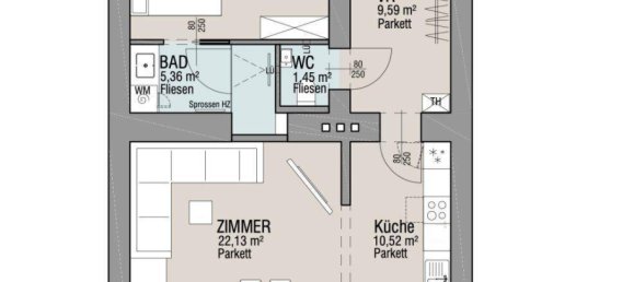 2-salle Appartement à Josefstadt, Austria No. 156160 18