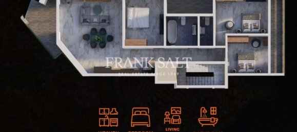 3 غرف نوم شقة في Marsaskala, Malta رقم 1133 21