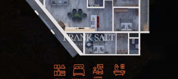 3 غرف نوم شقة في Marsaskala, Malta رقم 1133 18