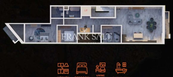 3 غرف نوم شقة في Marsaskala, Malta رقم 1133 9