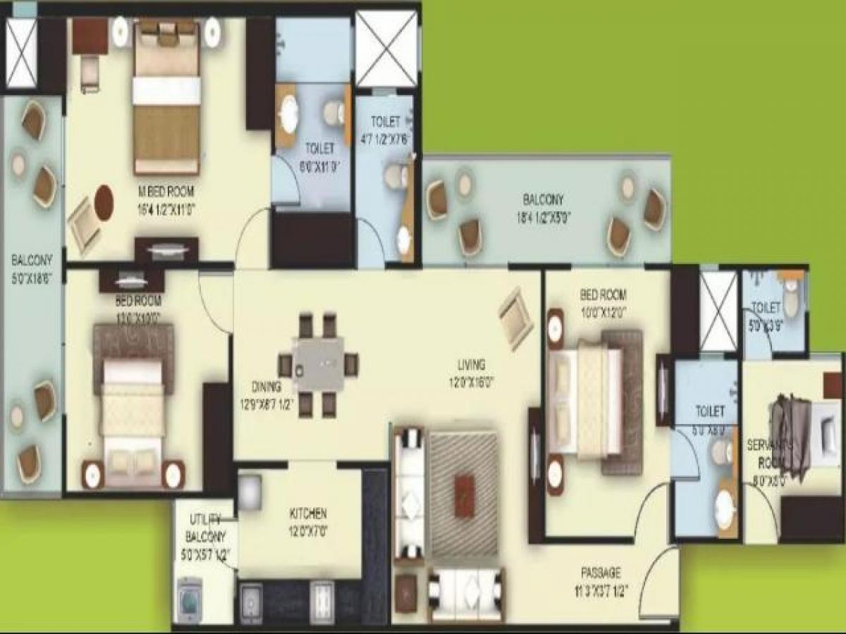 3 bedrooms House in Noida, India No. 66914