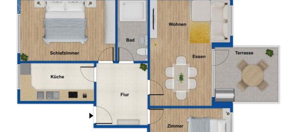 2-salle Appartement à Altona, Germany No. 74987 10