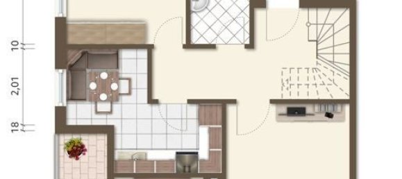 Дуплекс с 2 спальнями в Radebeul, Германия № 28927 8