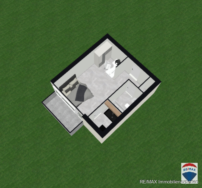 Квартира с 1 спальней в Бремен, Германия № 60973