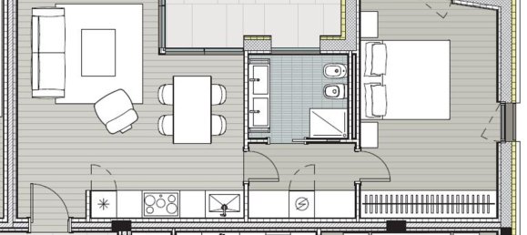 2 rooms Apartment in Rho, Italy No. 224462 2