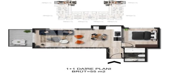 Wohnung 1+1 in Alanya, Turkey, Nr. 14449 14