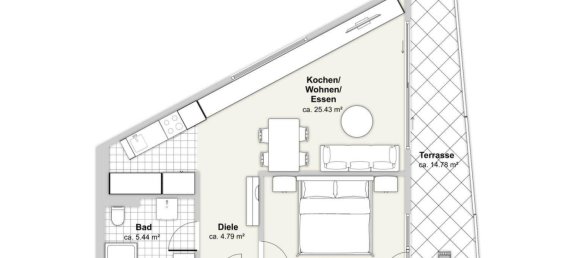 2 rooms Apartment in Meidling, Austria No. 155223 7