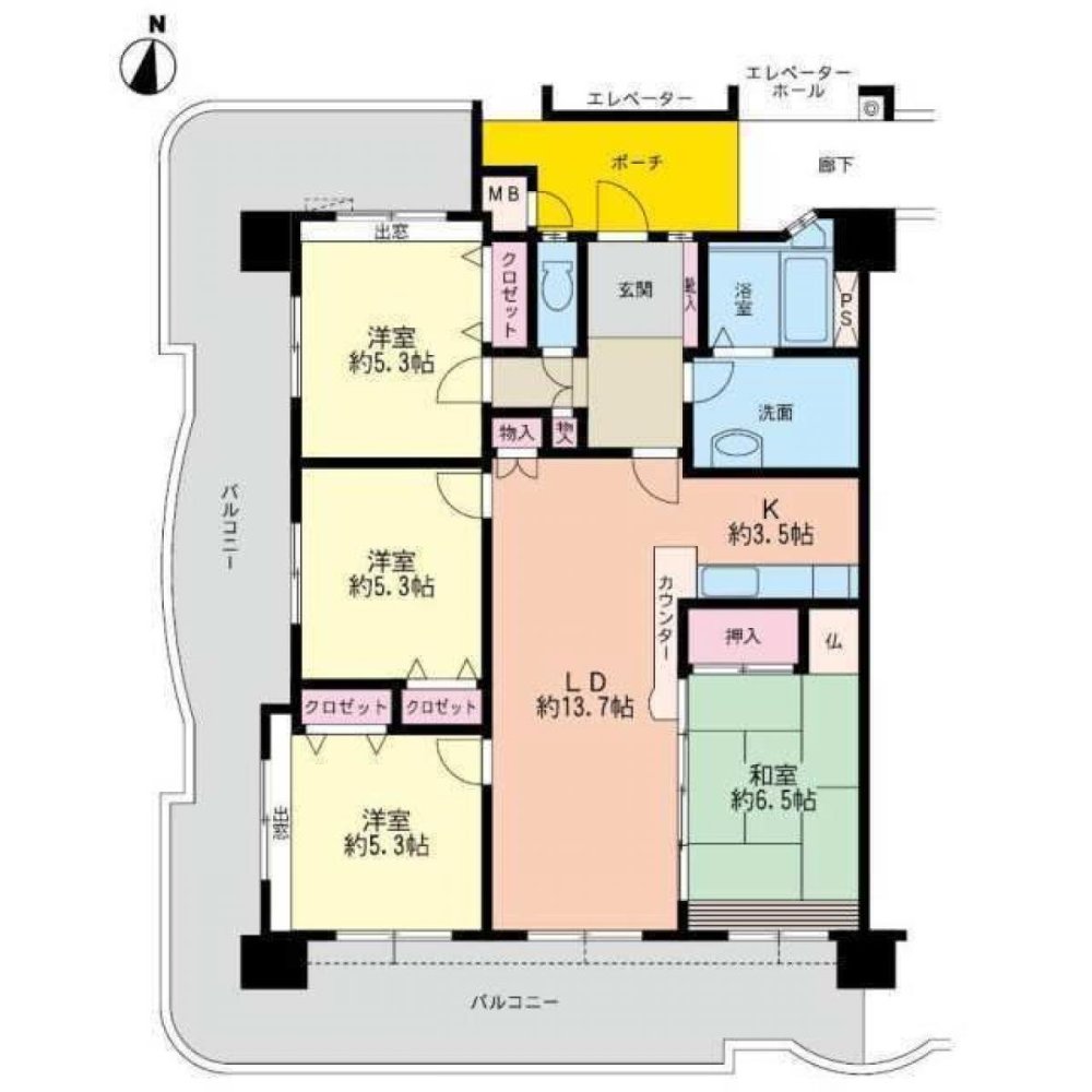 4 bedrooms Apartment in Fukuoka, Japan No. 4476