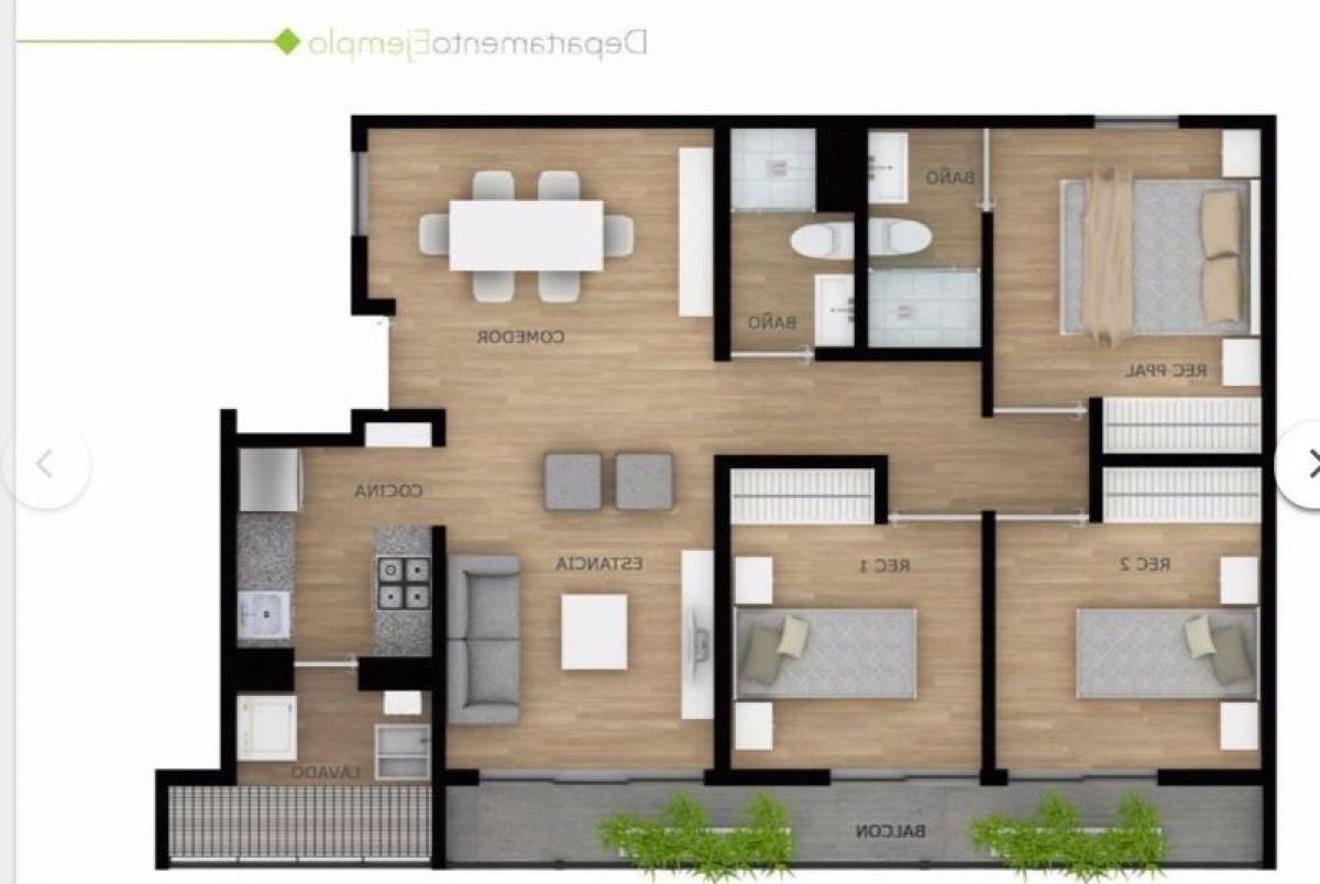 Apartamento de 2 dormitorios en Mexicali, Mexico No. 189578