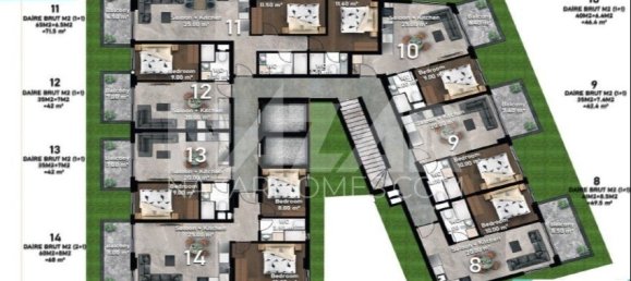 Apartamento de 1+1 en Alanya, Turkey No. 14410 26