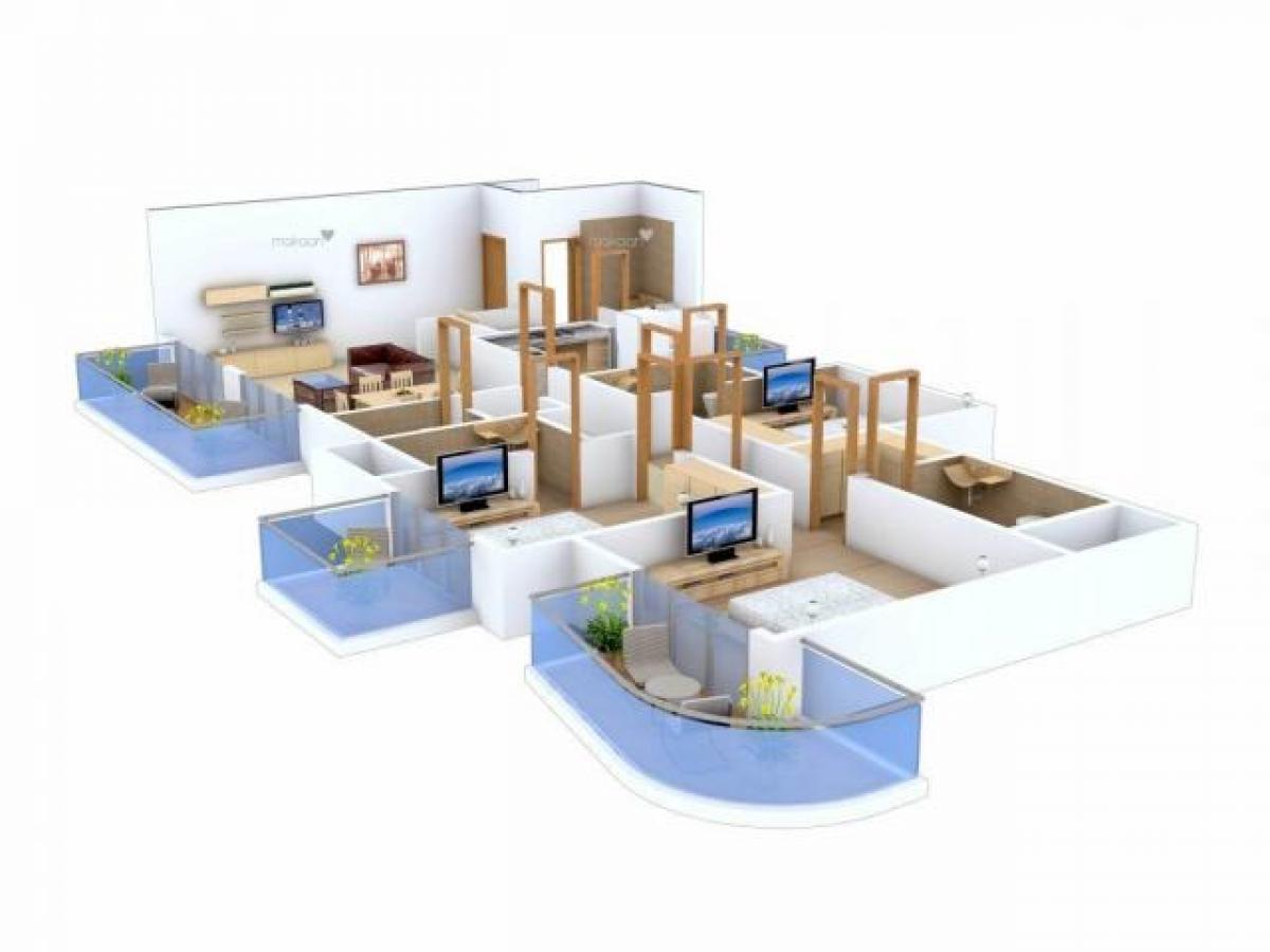 3 bedrooms House in Gurgaon, India No. 2071