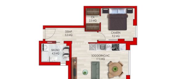 2 chambres Appartement à Rome, Italy No. 321600 15