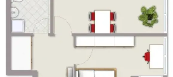 2 غرف نوم شقة في Lichterfelde, Germany رقم 88510 21