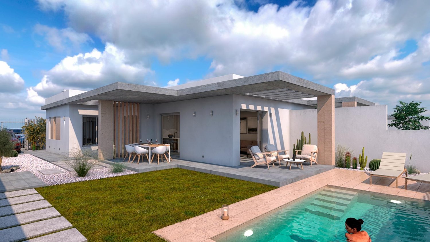 3 bedrooms Villa in Santiago de la Ribera, Spain No. 16540