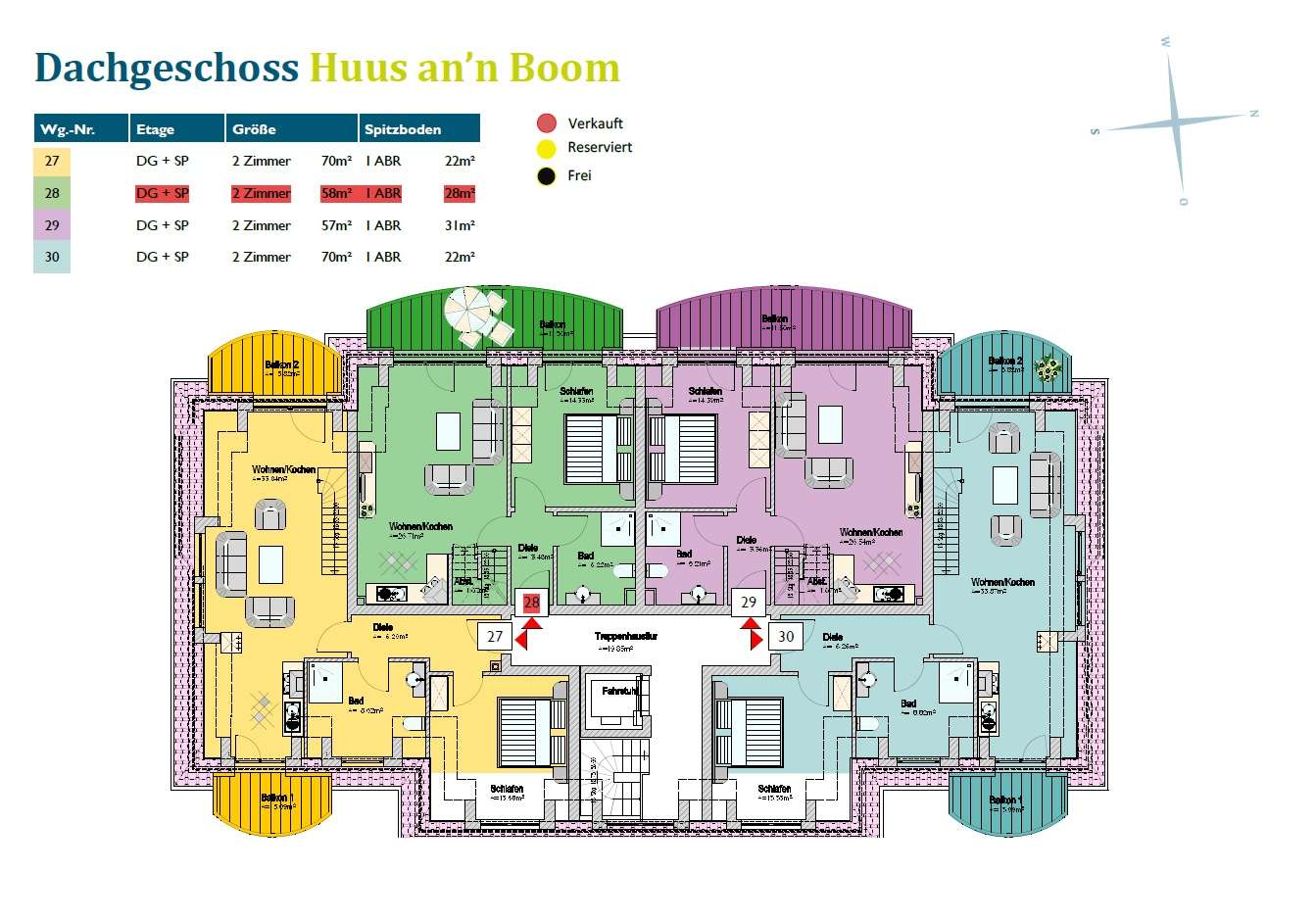 1 Schlafzimmer Wohnung in Cuxhaven, Germany, Nr. 16733