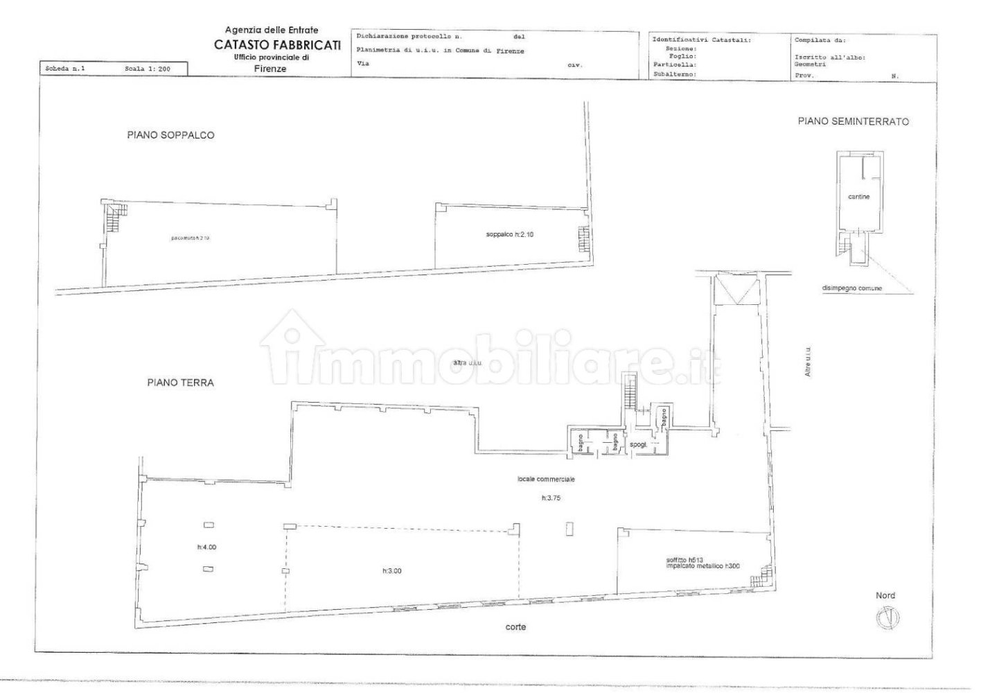 1 room Commercial property in Florence, Italy No. 41468