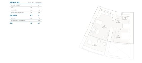 1 Schlafzimmer Hotel in Benidorm, Spain, Nr. 188223 4