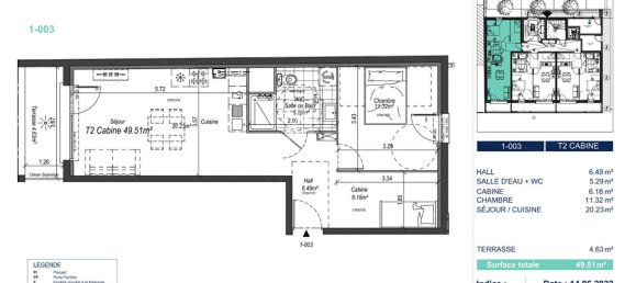 Квартира с 1 спальней в Кюк, Франция № 160518 2
