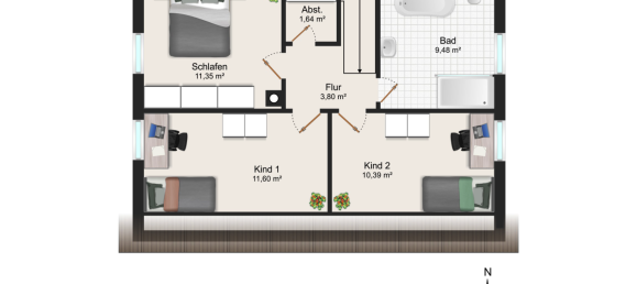 3 Schlafzimmer Haus in Flensburg, Germany, Nr. 306873 24