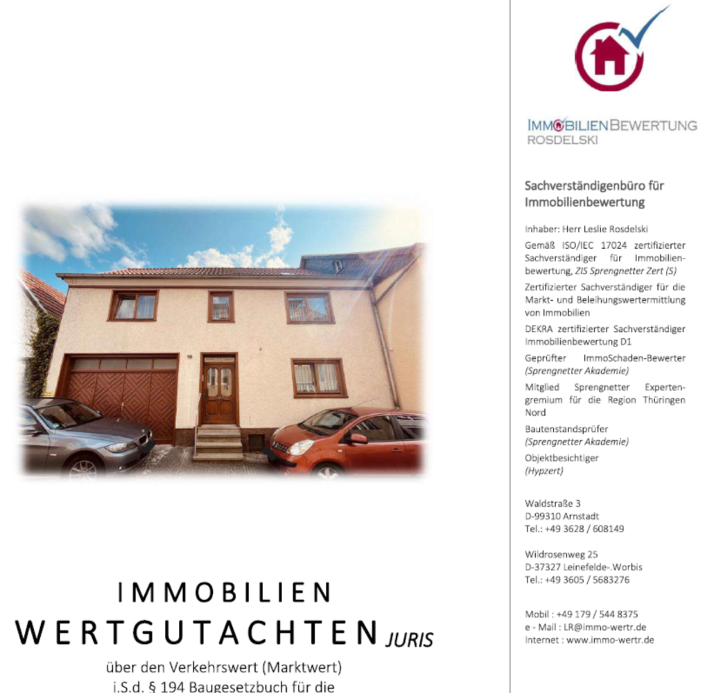 Таунхаус с 2 спальнями в Айхсфельд, Германия № 284496