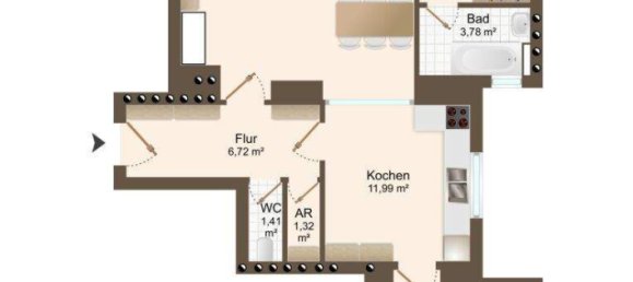 3 rooms Apartment in Vienna, Austria No. 112889 9