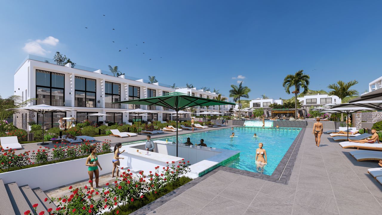 2 rooms Apartment in Girne, Northern Cyprus No. 16527