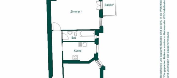 Apartamento de 2 divisões em Lichtenberg, Germany N.º 246328 12