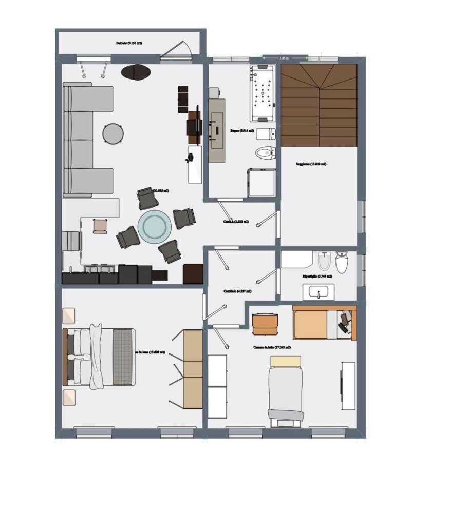 3 rooms Apartment in Chioggia, Italy No. 108644