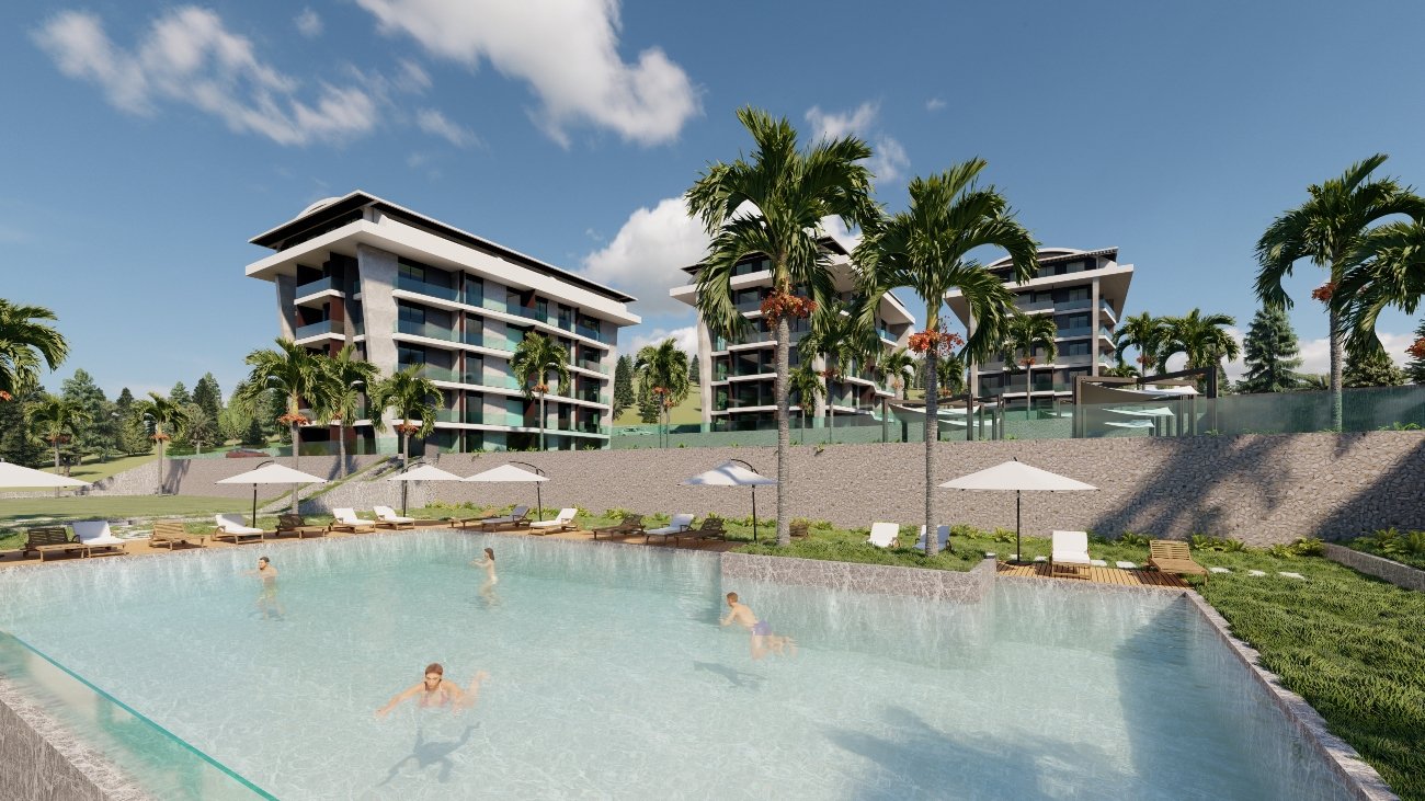 Wohnung 1+1 in Alanya, Turkey, Nr. 30804