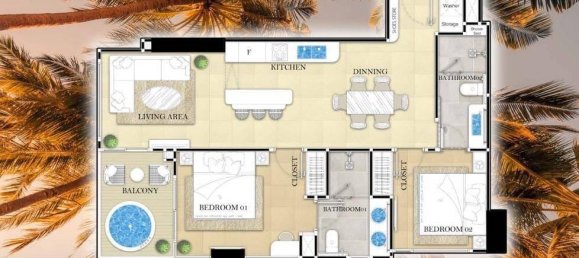 2 bedrooms Condo in Pattaya, Thailand No. 19363 3