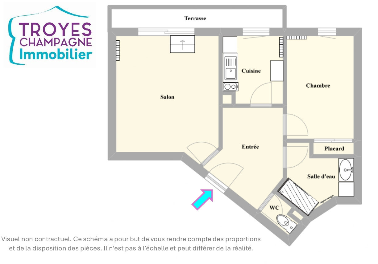 1 bedroom Apartment in Troyes, France No. 235315