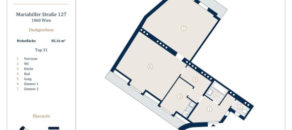 3-Zimmer Wohnung in Mariahilf, Austria, Nr. 126568 9