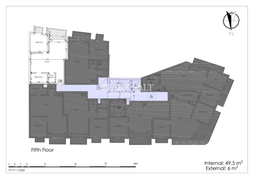 Apartamento de 1 dormitorio en Marsalforn, Malta No. 797