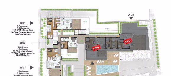 Apartamento de 3 dormitorios en Larnaca, Cyprus No. 9426 12