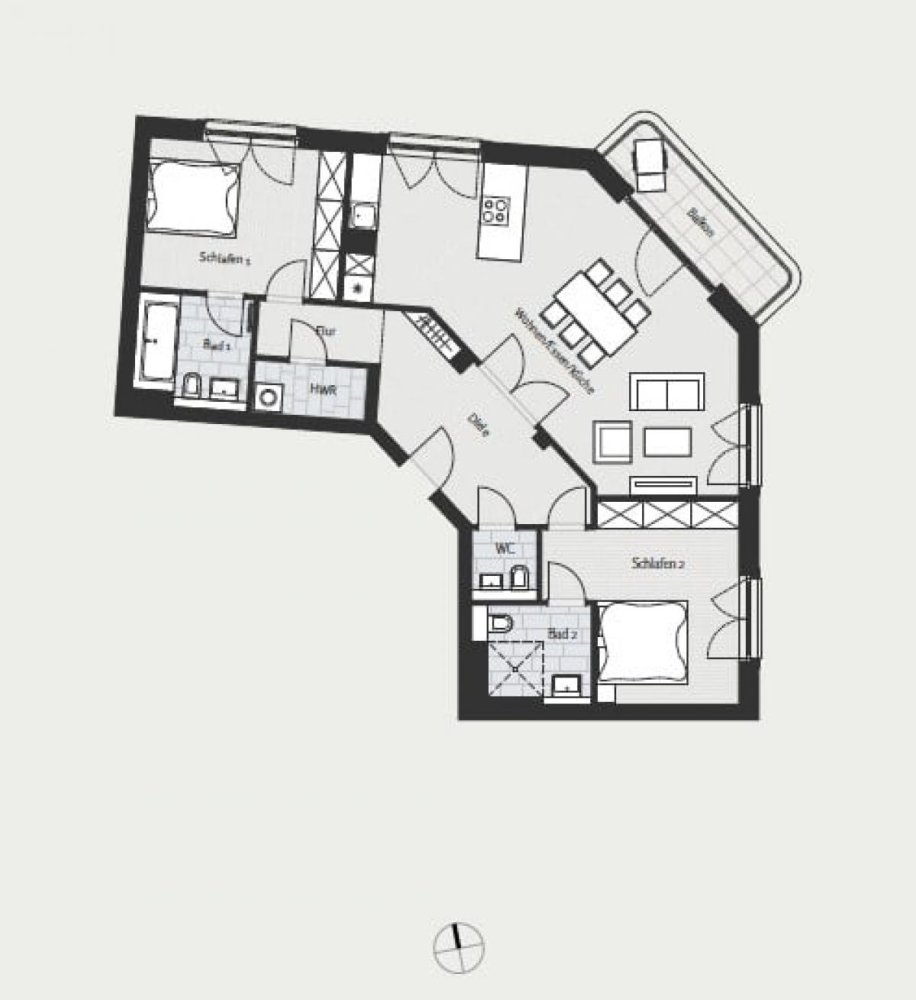 Apartamento T2 em Schoneberg, Germany N.º 33