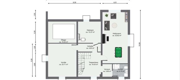 Таунхаус с 3 спальнями в Hildesheim, Германия № 234459 7