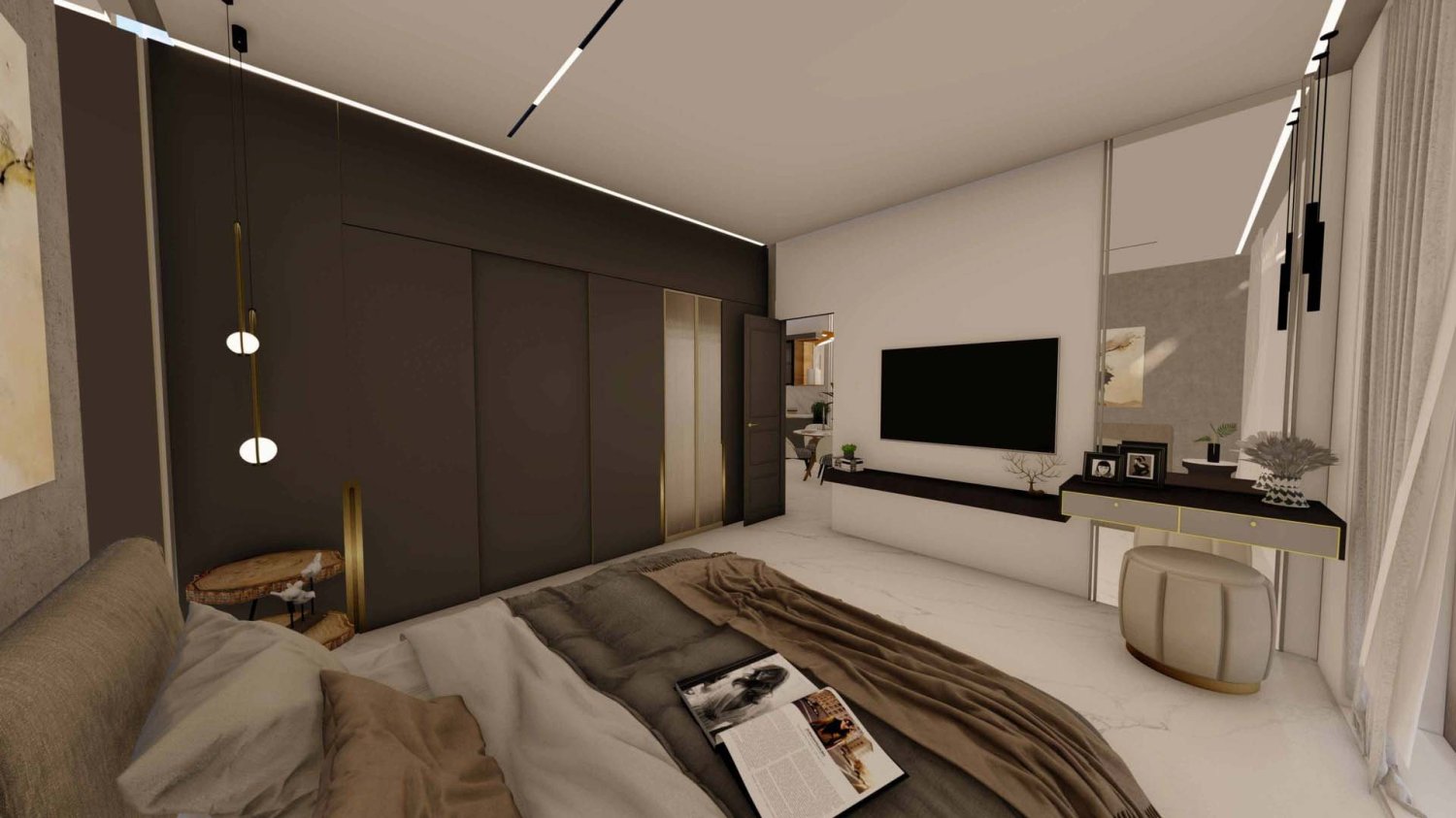 Apartamento T3 em 48 PARKSIDE BY TABEER, Al Barsha, UAE N.º 61531