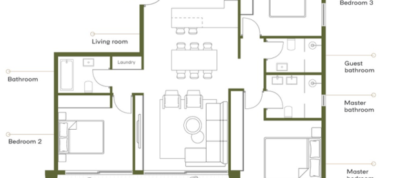 3 bedrooms Apartment in Germasogeia, Cyprus No. 7855 2