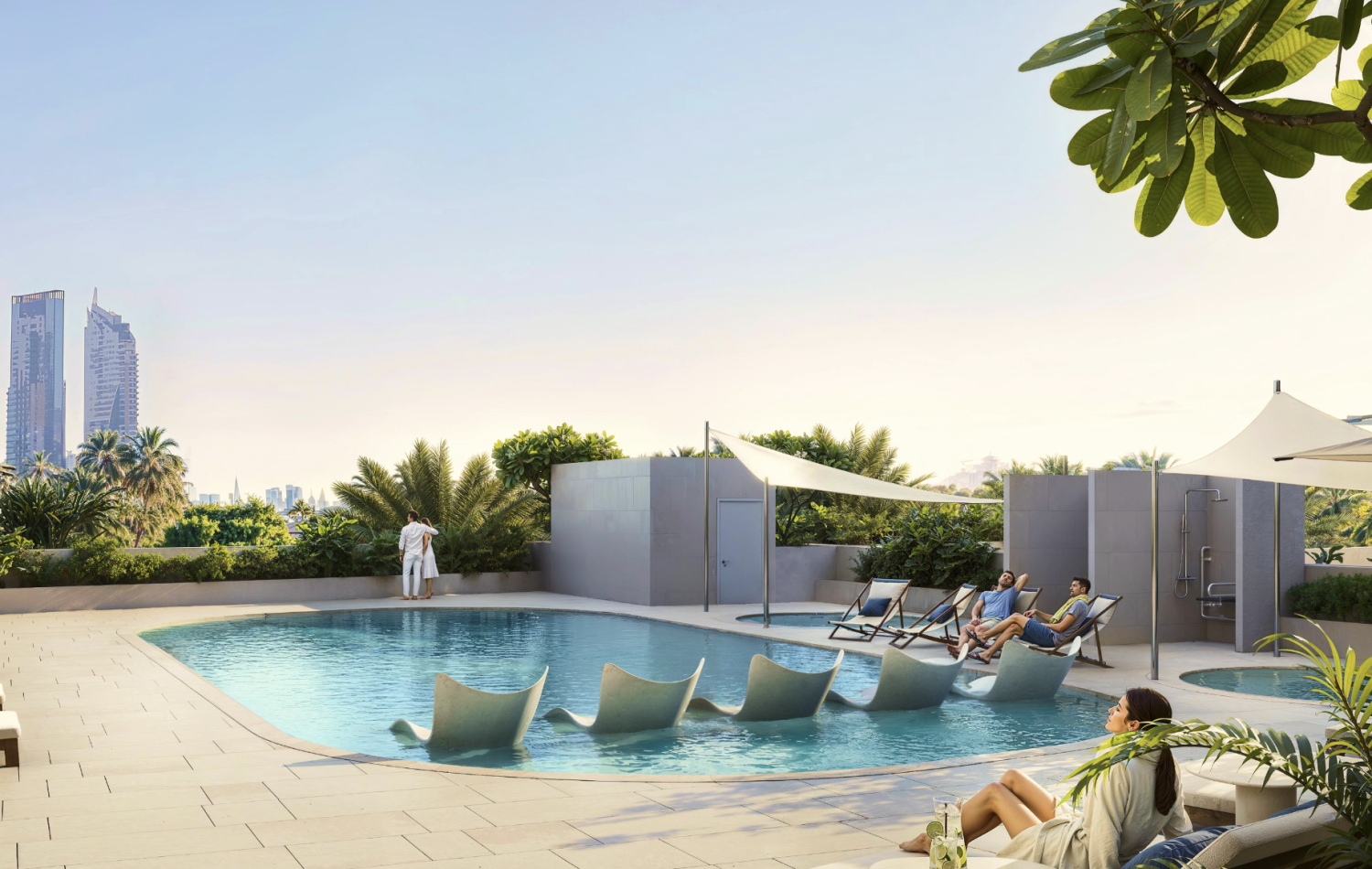 Квартира с 1 спальней в Дубай, ОАЭ № 68343