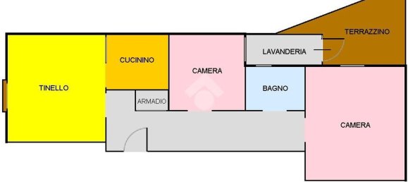 Квартира с 3 комнатами в Бишелье, Италия № 92396 16