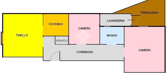 Квартира с 3 комнатами в Бишелье, Италия № 92396 17