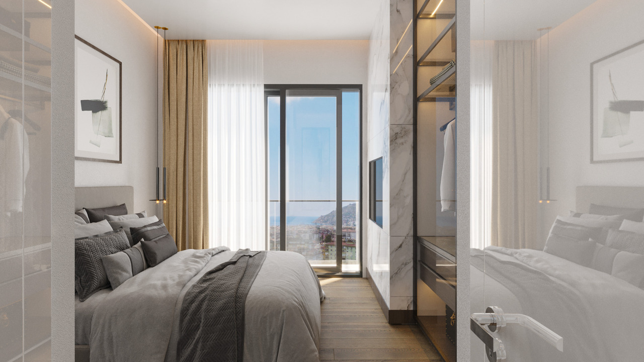 Apartamento 1+1 em Demir Home Hasbahce, Alanya, Turkey N.º 39123