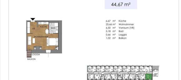 2-Zimmer Wohnung in Bruck an der Leitha, Austria, Nr. 19829 46