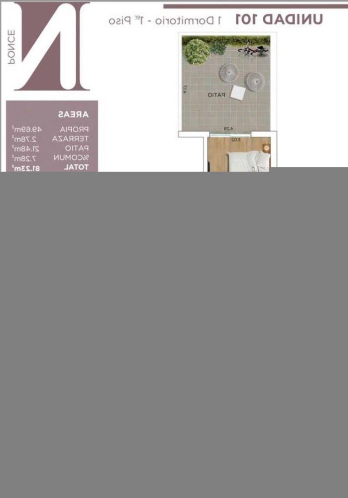 Studio in Montevideo, Uruguay No. 10924